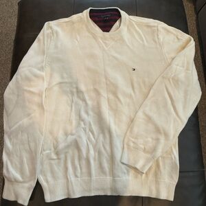 Cream Tommy Hilfiger Sweater